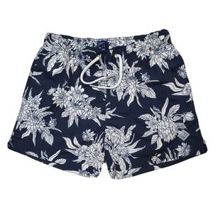 GANT Men's Tropical Swim Trunks Beach Short Blue Size S Waist 28 NOWT
